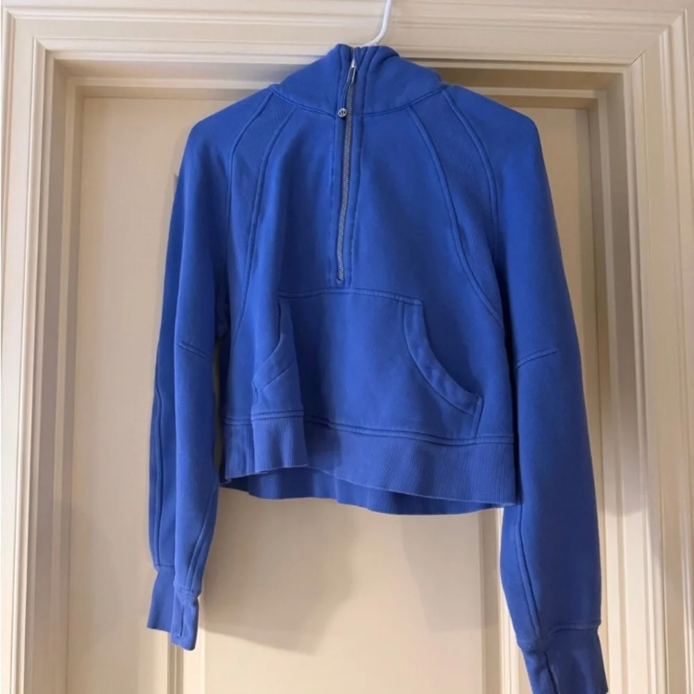 Lululemon Scuba Oversized Half Zip Hoodie Size XS/S Rare Wild Indigo 0 2 4 6